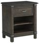 American Woodcrafters Farmwood Whiskey Barrell 1-Drawer Nightstand-0