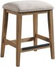 Intercon Landmark Beige/Weathered Oak Backless Stool-0