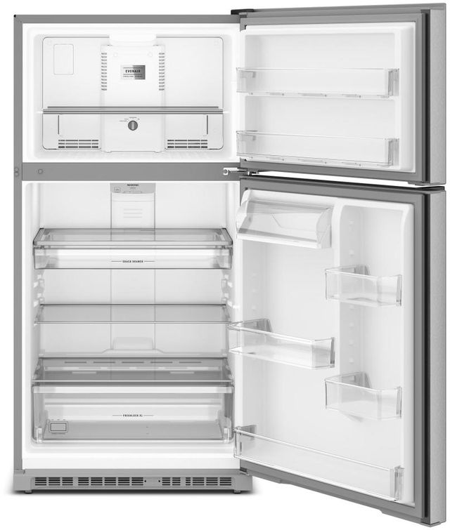 Maytag® 33" 21 Cu. Ft. Fingerprint Resistant Stainless Finish Top Freezer Refrigerator with Garage Mode-1