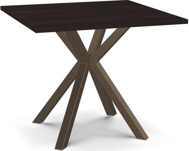 Amisco Customizable Asterisk Square Table with Metal Starburst Stand-0