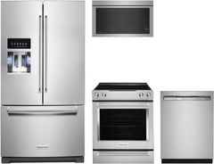 KitchenAid® 4 Piece Stainless Steel Kitchen Package