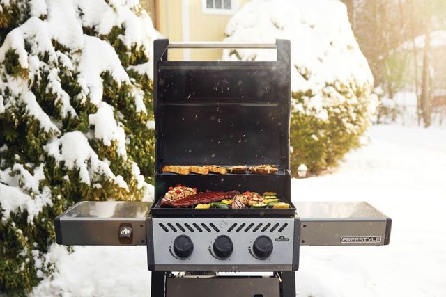 Napoleon Freestyle® 3-Burner Graphite Gray Freestanding Liquid Propane Grill-2