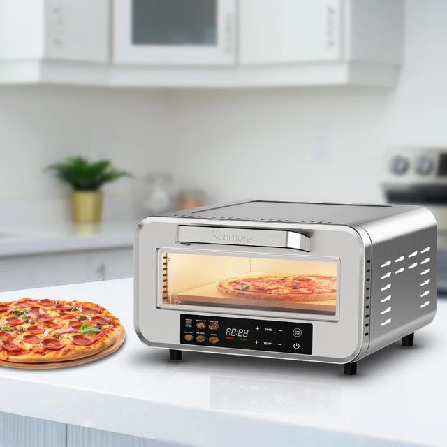 Kenmore® 17" Stainless Steel Indoor Countertop Electric Pizza Oven-2