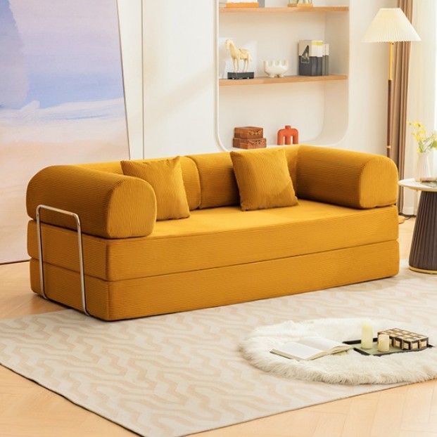 Furniture of America® Perri Ginger 79" Compressed Sofa-1