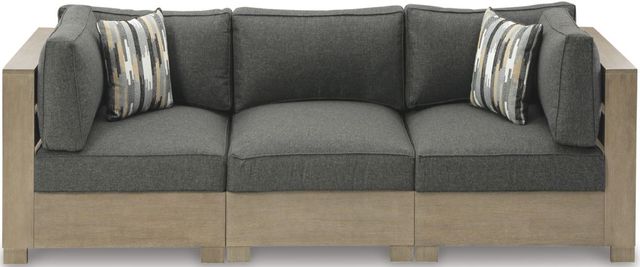 Citrine Park 3 Piece Outdoor Modular Seating - Grey/Brown Citrine Park 3 Piece Outdoor Modular Seating - Grey/Brown