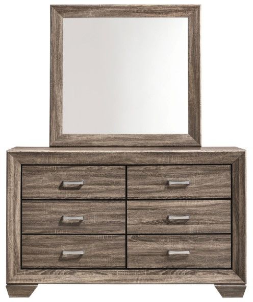 Coaster® Kauffman Washed Taupe Dresser and Mirror -1
