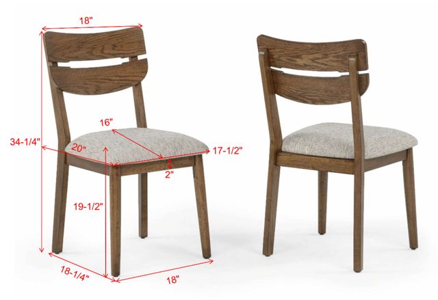 Crown Mark Mills Beige/Brown Dining Side Chair-2