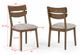 Crown Mark Mills Beige/Brown Dining Side Chair-2