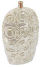 A & B Home Cream Shelby Short Iridescent Ceramic Vase-0