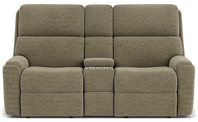 Flexsteel® Customizable Rio Reclining Loveseat with Console-1