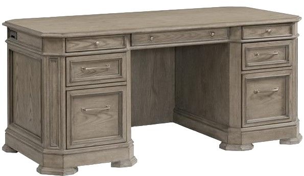 Riverside Furniture Wimberley Pavestone Executive Desk-0