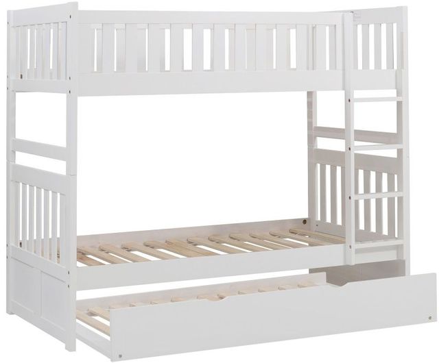 Homelegance® Galen White Youth Twin/Twin Bunk Bed with Trundle-3