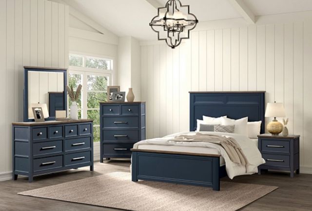 Furniture of America® Pinetop Blue/Dark Brown Chest-1