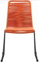 Armen Living Shasta Tange Orange Outdoor Dining Chair-1