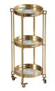 A & B Home Gold Bar Cart -0