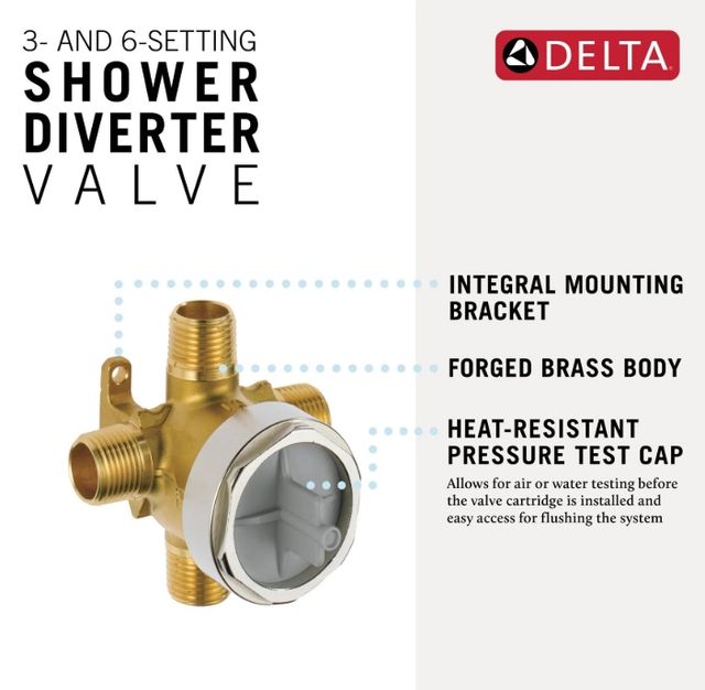 Delta 3 and 6-Setting Diverter Rough-3