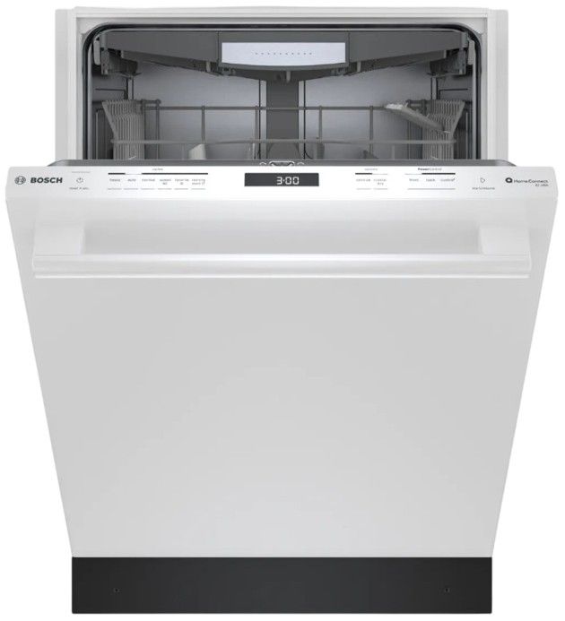 Bosch® 800 Series 24" White Top Control Built In Dishwasher-3