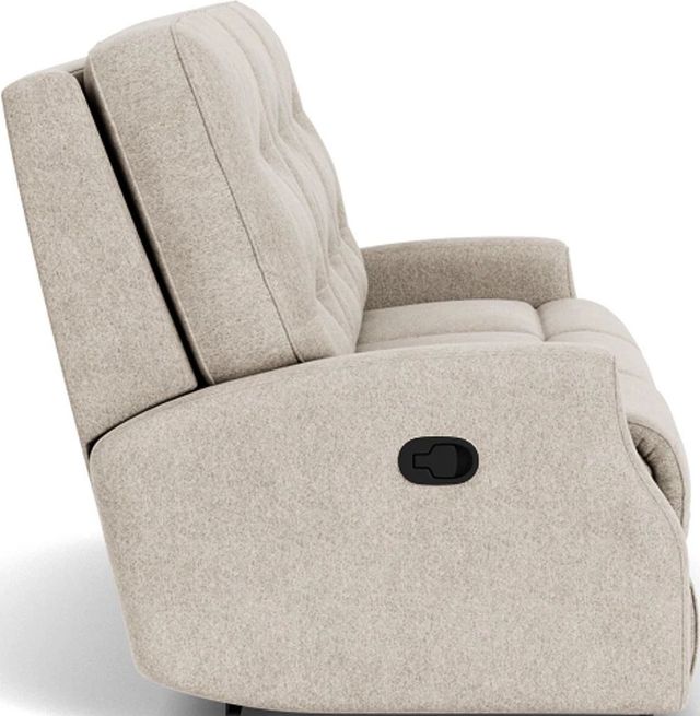 Flexsteel® Devon White Shell Reclining Sofa-2