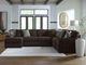 Signature Design by Ashley® Midnight-Madness 4-Piece Chocolate Left-Arm Facing Sectional and Chaise-2