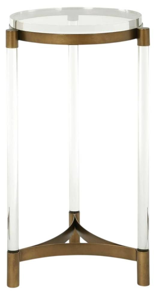 Uttermost® Pereira Bronze/Clear Accent Table-3