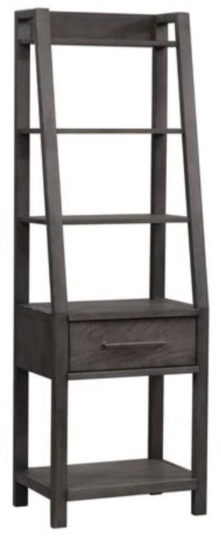 Liberty Furniture Modern Farmhouse Dusty Charcoal Leaning Pier
