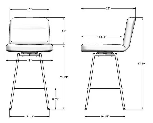 Amisco Customizable Niles Counter Stool-1