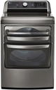 LG 7.3 Cu. Ft. Graphite Steel Front Load Electric Dryer-1