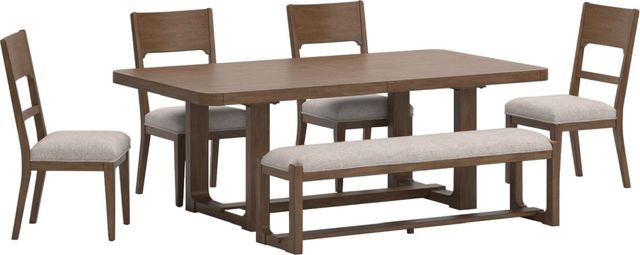Signature Design by Ashley® Cabalynn 6-Piece Light Brown Dining Table Set-0
