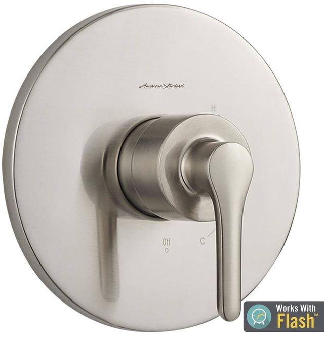 American Standard Studio® S Brushed Nickel Valve Only Trim Kit with Double Ceramic Pressure Balance Cartridge with Lever Handle-1