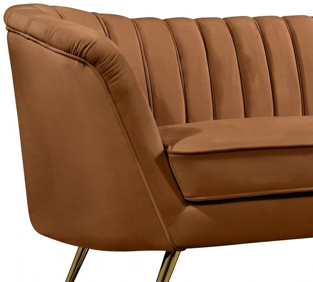 Meridian Furniture Margo Saddle Velvet Loveseat-1