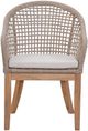 John Thomas Furniture® Parks Brown and White Rattan Outdoor Shenandoah Dining Chair-1