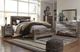 Benchcraft® Derekson 5-Piece Multi Gray King Panel Bed Set-5