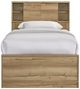 Intercon Vega Natural Oak Melamine Youth Twin Bookcase Bed-1