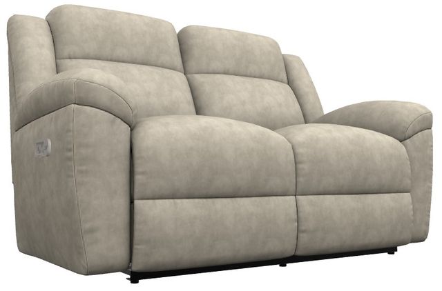 La-Z-Boy® Joel Stucco Power Reclining Loveseat with Headrest and Lumbar-0