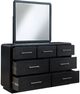 Signature Design by Ashley® Rowanbeck Black Dresser and Mirror-1