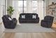 Franklin™ Heston Frenzy Graphite Manual Reclining Sofa-2