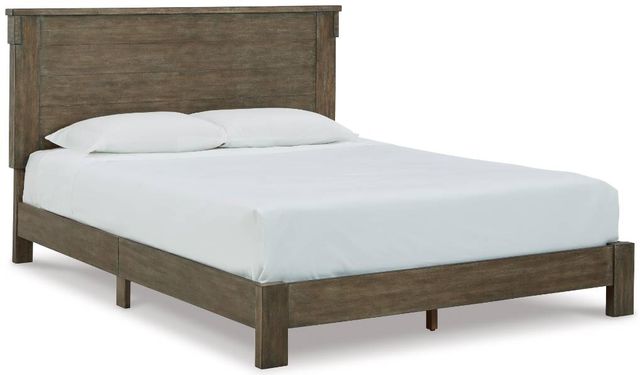 Signature Design by Ashley® Shamryn 5-Piece Grayish Brown Queen Panel Bed Set-1