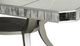 A & B Home Mirror Top Dining Table with Chrome Base-1