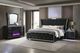 Coaster® Lorient 4-Piece Black California King Panel Bedroom Set-1