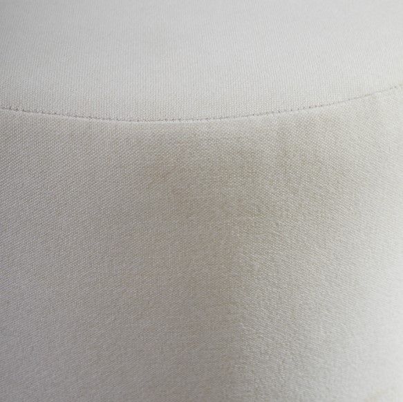Flexsteel® Lyra Ivory Pouf Ottoman-3