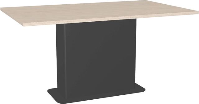 Amisco Customizable Lucarelli 60" Rectangular Dining Table with 1" White Oak Veneer Top-0