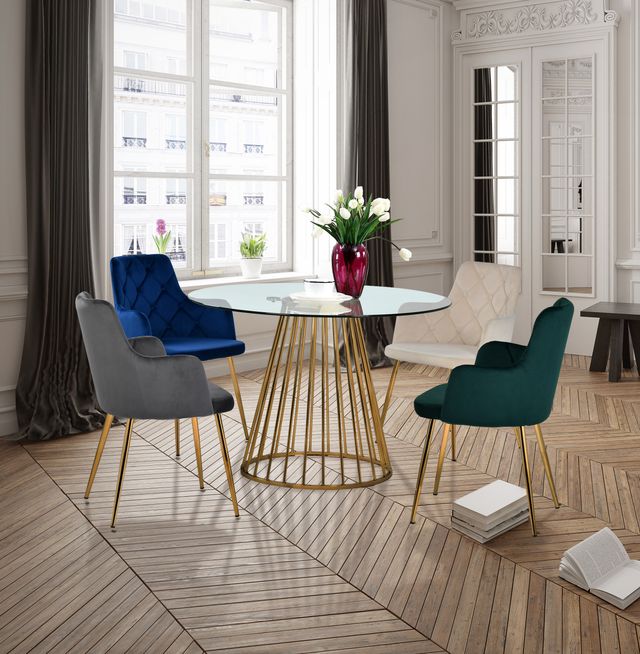 Meridian Furniture Gio Gold Dining Table-2
