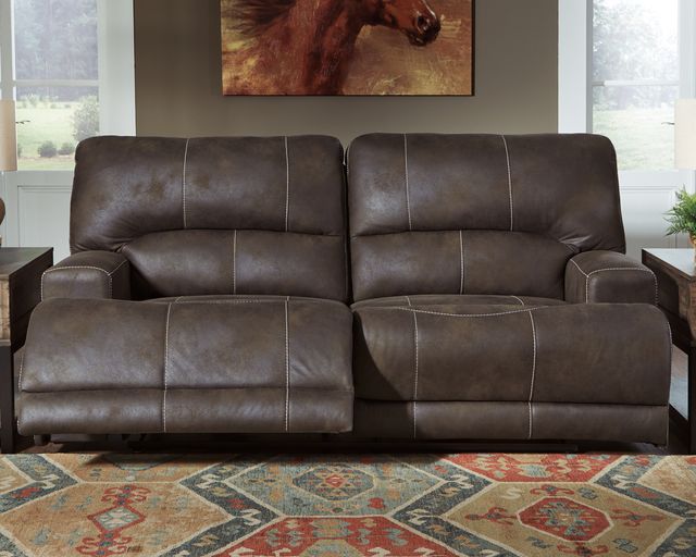Signature Design by Ashley® Kitching Java Power Reclining Sofa Adjustable Headrest-3