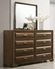 Furniture of America® Caerwys 4-Piece Brown/Light Gray Queen Bedroom Set-3