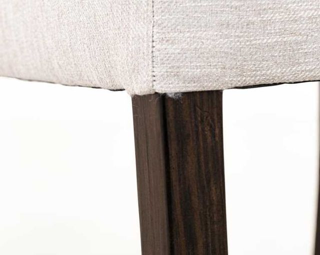 International Furniture Direct Raramuri Stained Dark/White Upholstered Dining Side Chair-4