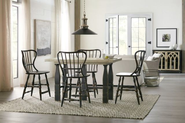 Hooker® Furniture Ciao Bella Black Spindle Back Counter Stool-1