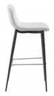 Zuo® Tangiers White Set of 2 Bar Chairs-2