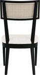 Riverside Furniture Laguna Ebony Drift/White Upholstered Dining Chair-4