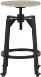 Signature Design by Ashley® Karisslyn Whitewash/Black Counter Stool-1