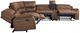 Steve Silver Co. Lehi 6-Piece Brindle Manual Reclining Sectional-4